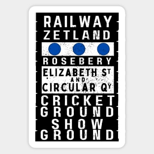 SYDNEY BUS DESTINATION ROLL - Cricket Ground Sticker